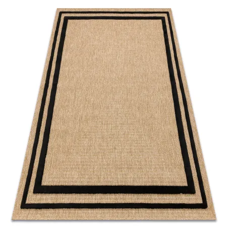 SPARK 0687 beige rug with textured sisal design