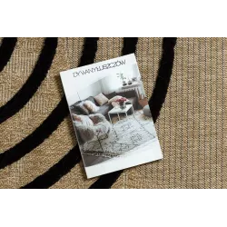 SPARK 0688 beige and black rug, geometric design for contemporary decor