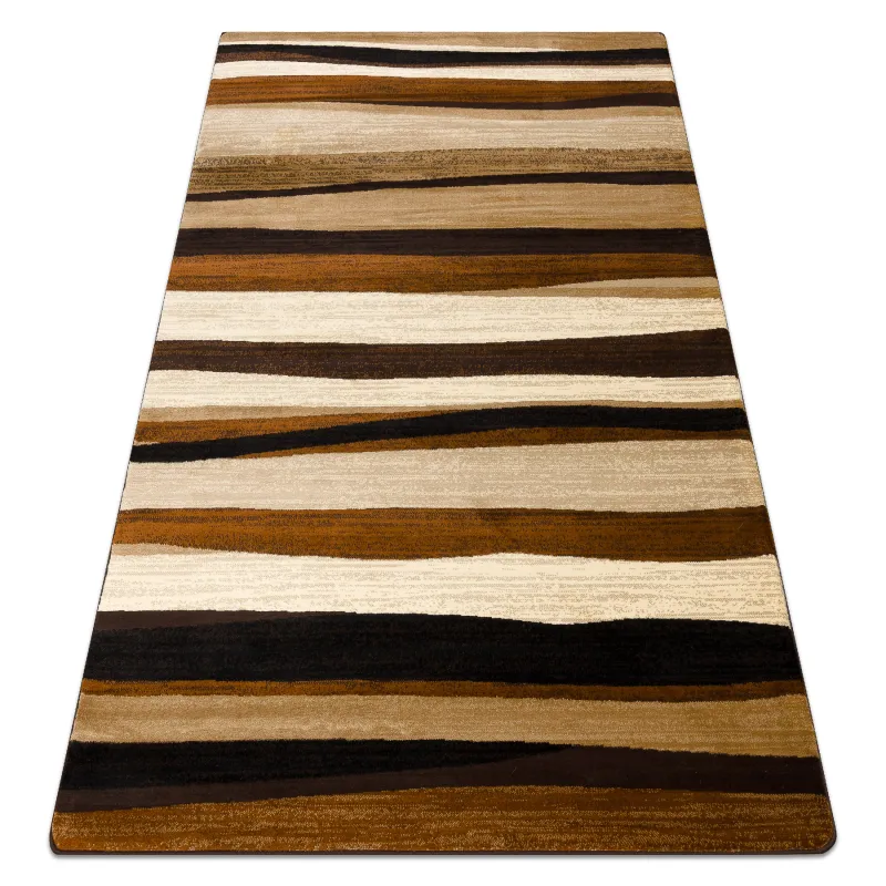ROYAL 5374 Waves Rug - beige and brown, classic carpet for living spaces