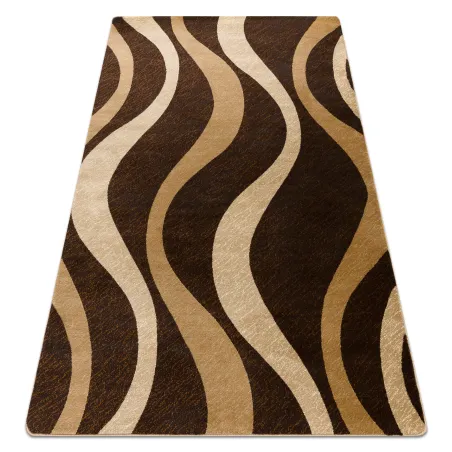 ROYAL G3565 Waves Rug - stylish brown and beige classic carpet