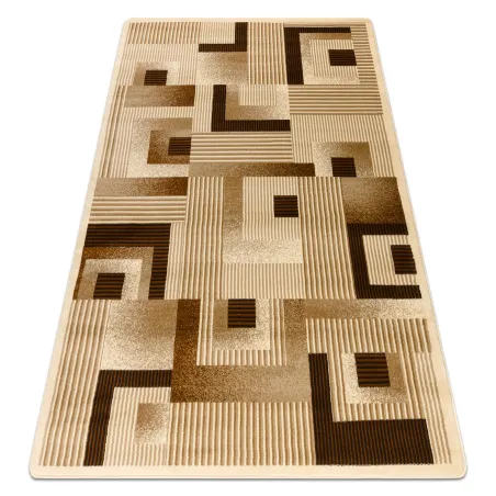 ROYAL G2069 geometric line rug in cream, classic design