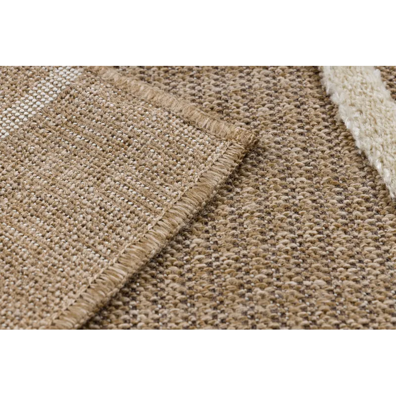 Sisal flat weave rug SPARK 0688A, textured surface for added comfort