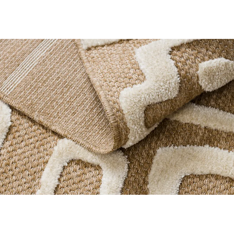 Living room rug in beige, made of sisal, perfect for everyday use