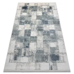DISTIN 0143A Modern Blue Geometric Rug