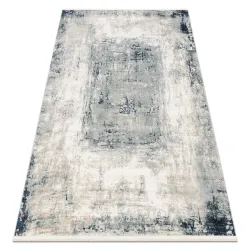 DISTIN 0845A Blue Geometric Rug