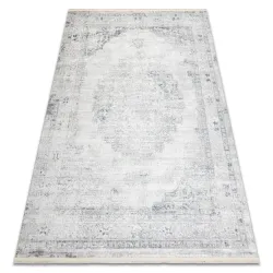 DISTIN 0201A White Ornamental Rug