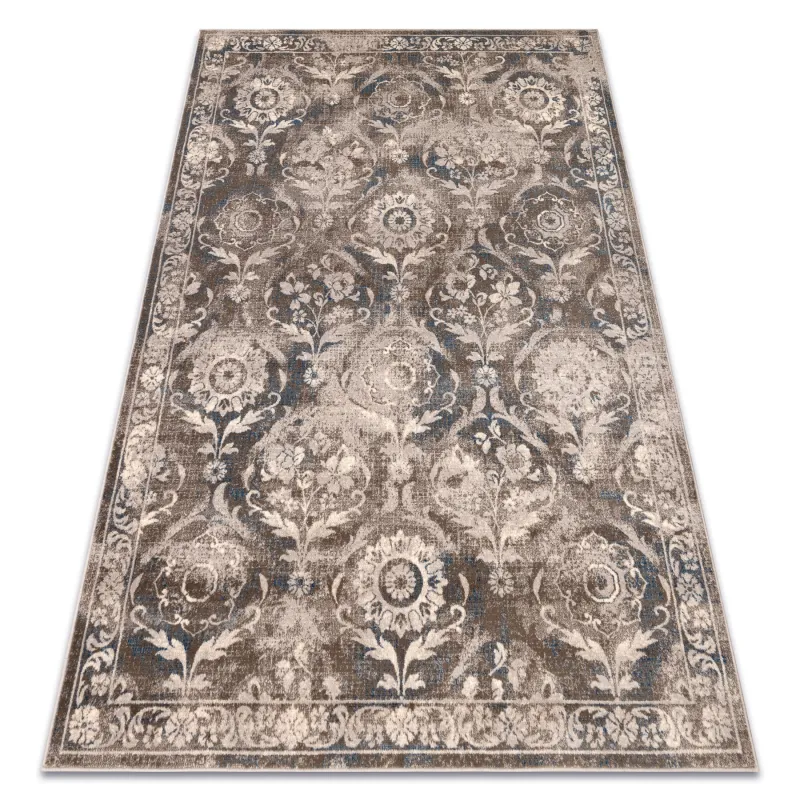 NAIN Ornament Vintage Wool Rug Beige/Blue