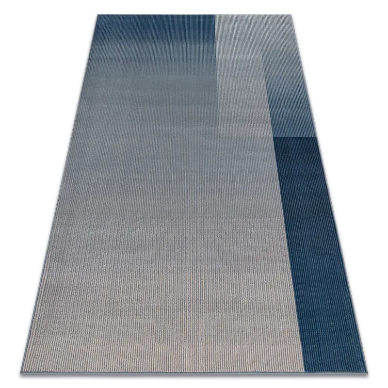 NAIN Geometric Wool Rug Beige/Blue