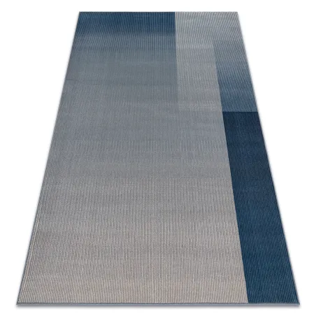NAIN Geometric Wool Rug Beige/Blue