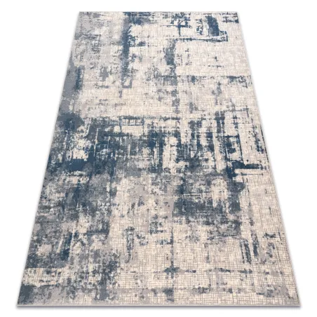NAIN Abstract Vintage Wool Rug Beige/Blue