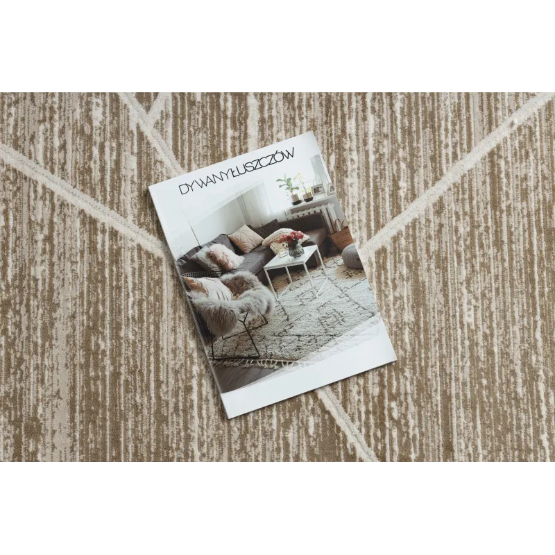 Modern DUKE 51557 rug in beige, perfect for enhancing living spaces
