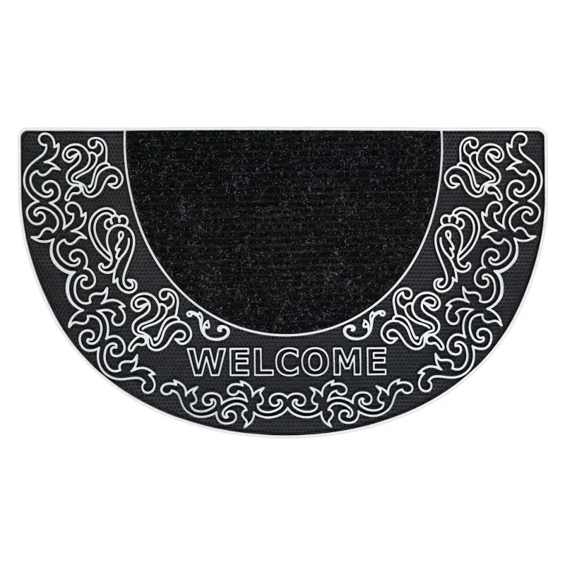 Anti-slip Doormat BH 103W Silver, perfect for indoor and outdoor use, rubber backing