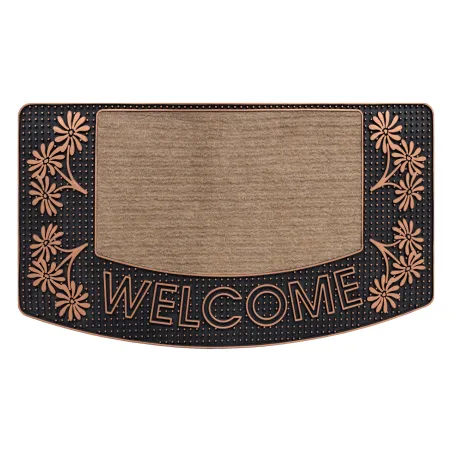 BH 224W Welcome Doormat, brown, non-slip for indoor and outdoor use