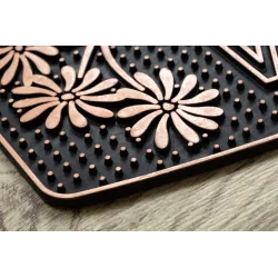 BH 224W Welcome doormat, durable brown rug, modern style for home
