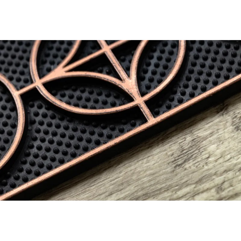 Brown Circles Doormat BH 205, modern style, suitable for indoor and outdoor areas