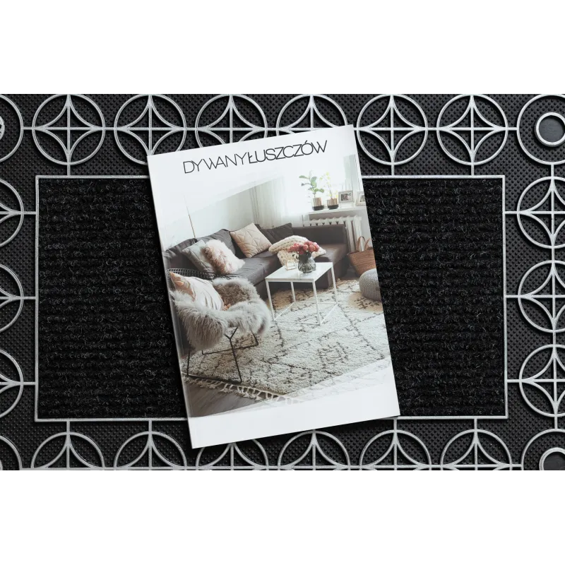 Door Mat BH 205 Circle, stylish silver design, perfect for indoor and outdoor use
