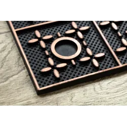 BH 207 rubber door mat, durable and easy to clean, in brown
