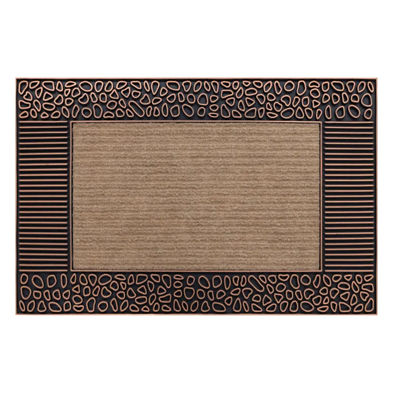 BH 222 Stone Doormat, non-slip, rubber, brown color