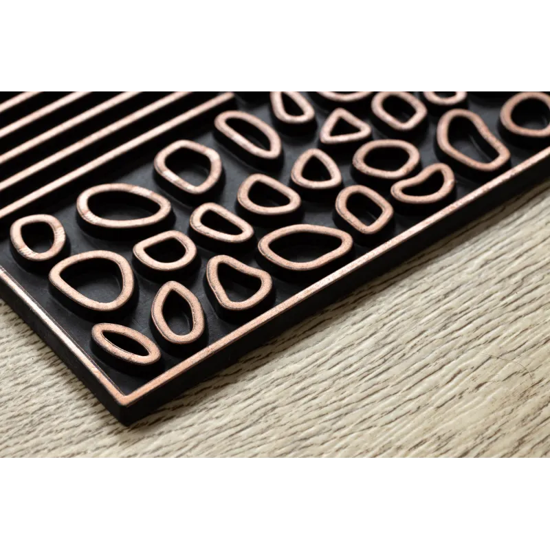 Brown doormat, modern design, suitable for indoor and outdoor use