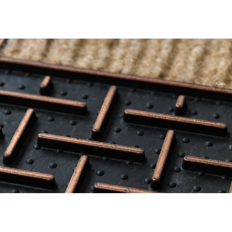 Easy-to-clean brown BH 225 Grid doormat for everyday use