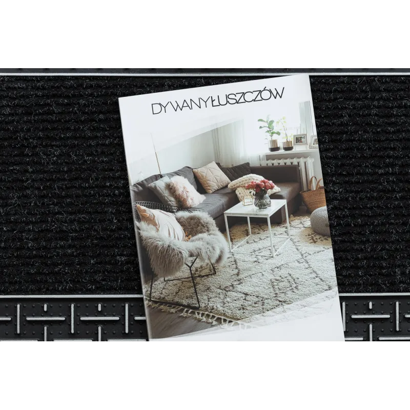 Door Mat BH 225 Grid, stylish silver, rubber, suitable for indoor and outdoor use