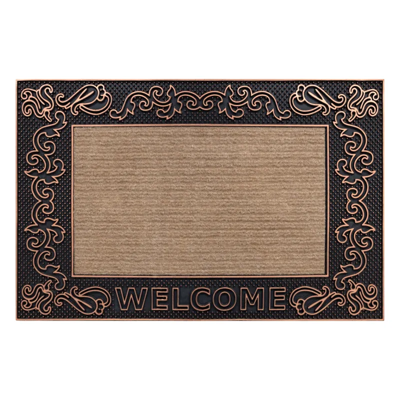 Welcome Door Mat BH 219W, brown, non-slip, suitable for indoor and outdoor use