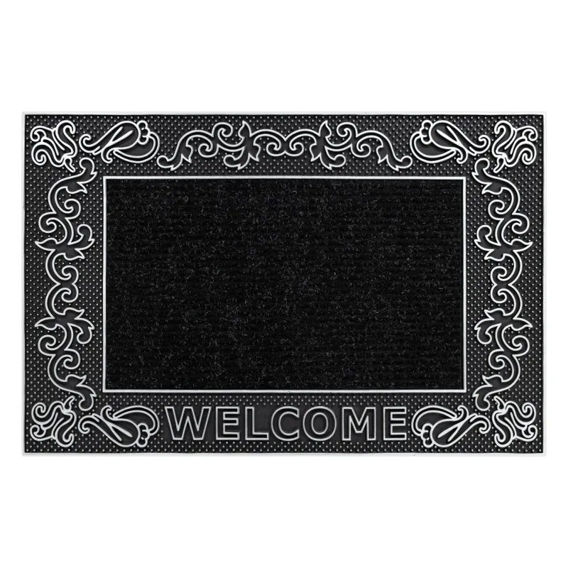 Welcome Door Mat BH 219W, non-slip, silver, suitable for indoor and outdoor use