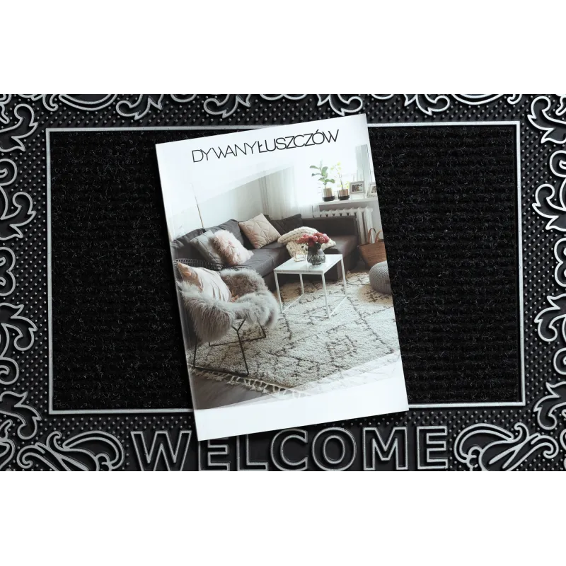 Silver Welcome Door Mat BH 219W, modern style, perfect for hallways