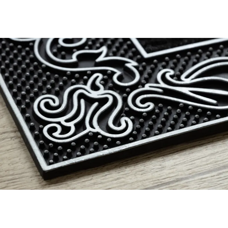 BH 219W Welcome, rubber door mat, weather-resistant for outdoor use