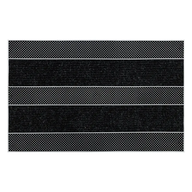 Door Mat BH 229 Stripes, silver, non-slip for indoor and outdoor use