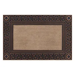 Greek Key Brown Doormat BH 206