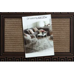 Brown doormat BH 206 with Greek pattern, perfect for any interior