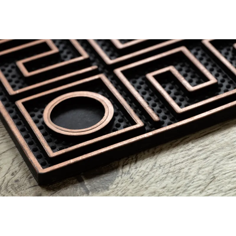 BH 206 doormat with rubber backing, durable and brown