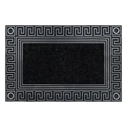 Greek Key Silver Doormat BH 206