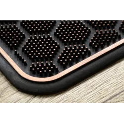 BH DM003 doormat, durable rubber material, easy to clean, brown color