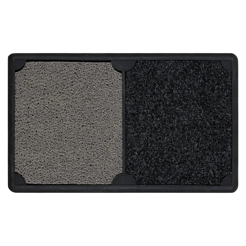 BH DM002 Duo Doormat in silver, non-slip, suitable for indoor and outdoor use