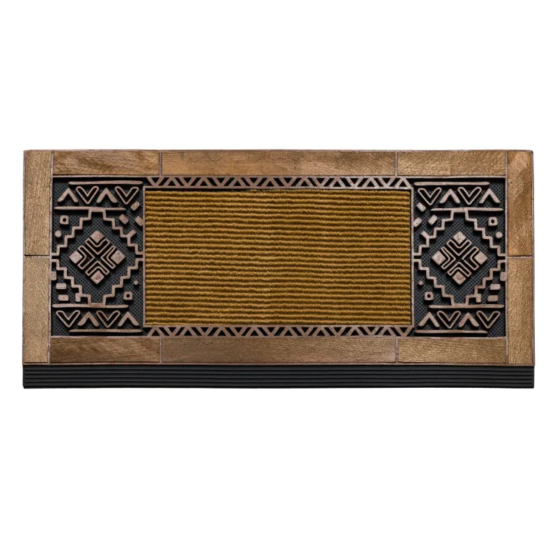 Boho NT004 Brown Door Mat, non-slip, rubber, suitable for indoor and outdoor use