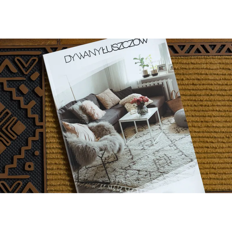 Brown Boho NT004 Mat, stylish design for both indoor and outdoor use