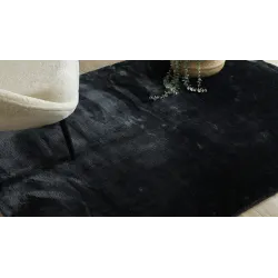 Stylish dark gray VISCO rug, modern design