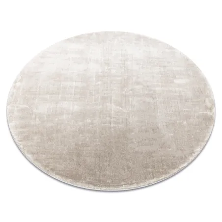 VISCO Silver Round Rug 3 plush, rabbit fur imitation, modern carpet