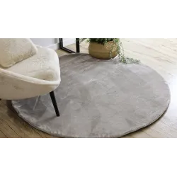 Stylish silver VISCO rug 3, modern design, perfect for the living room