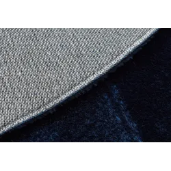 Round VISCO rug, navy, great for bedrooms or outdoor areas