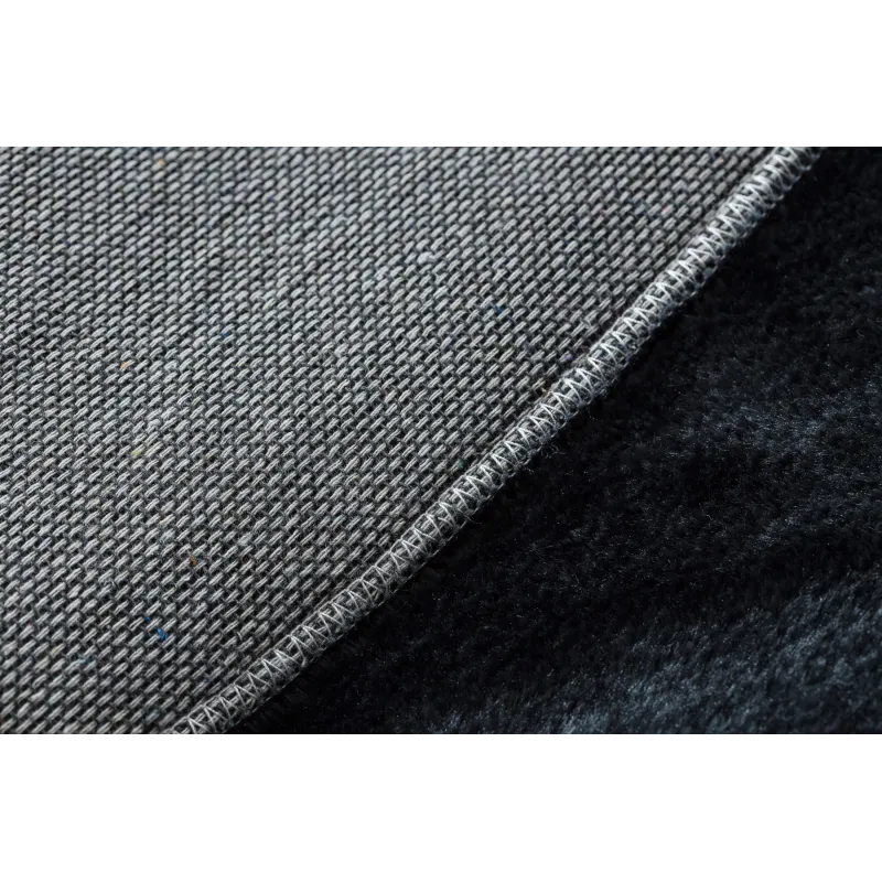 VISCO rug perfect for the living room, round, dark grey