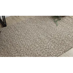 TAHAR Wool Rug 99005C Beige