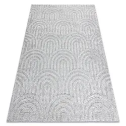 SANTO Sisal Rope Rug 0537 Geometric Gray