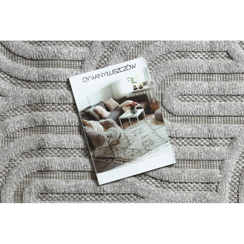 SANTO Geometric Sisal Rug 0537 Grey