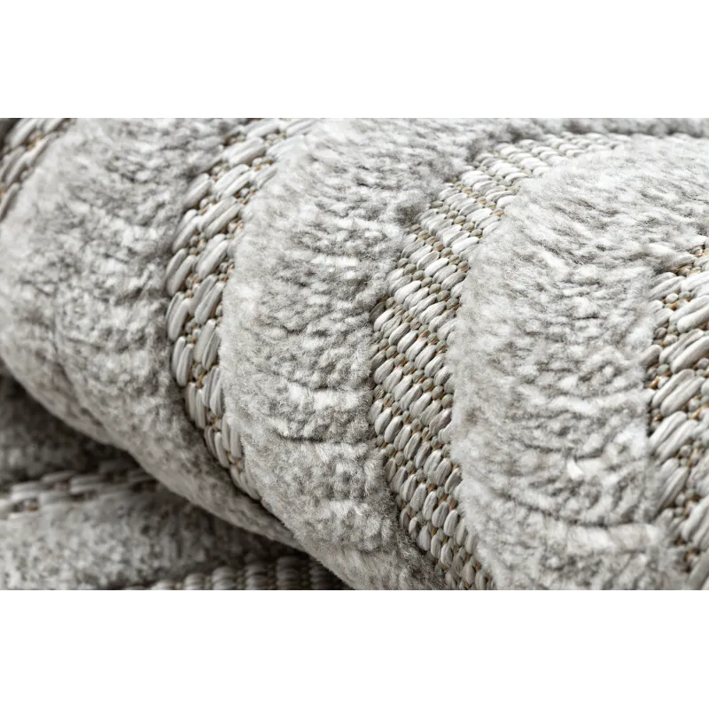 SANTO Geometric Sisal Rug 0537 Grey