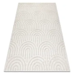 SANTO Sisal Rope Rug 0537 Geometric White