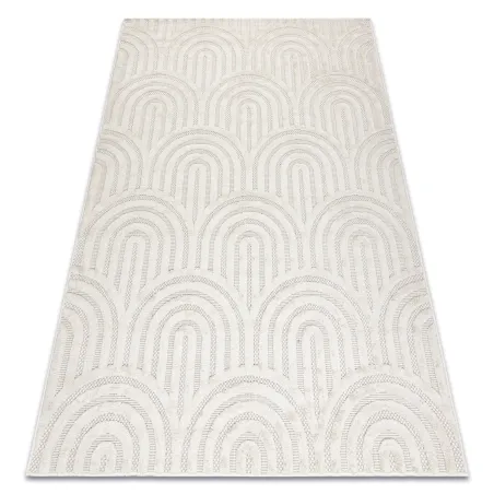 SANTO Geometric Sisal Rug 0537 White