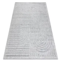 SANTO Sisal Rope Rug 0989 Geometric Gray